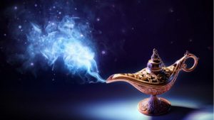 Le Génie piégé et la lampe merveilleuse